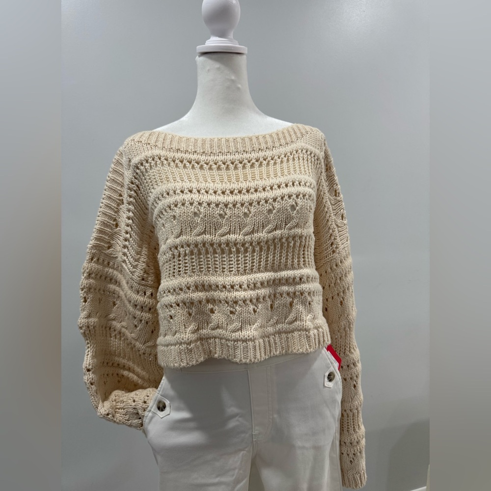 Tularosa Francis Open Stitch Cropped Pulllover